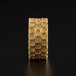 Honeycomb Hexagon Ring  Ring  Charmora Jewelry