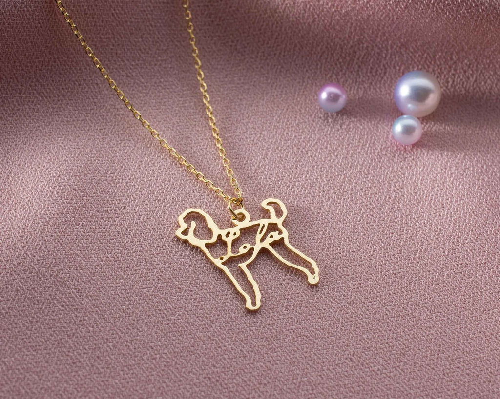 Custom Dog Name Necklace: Sterling Silver Pet Memorial Jewelry