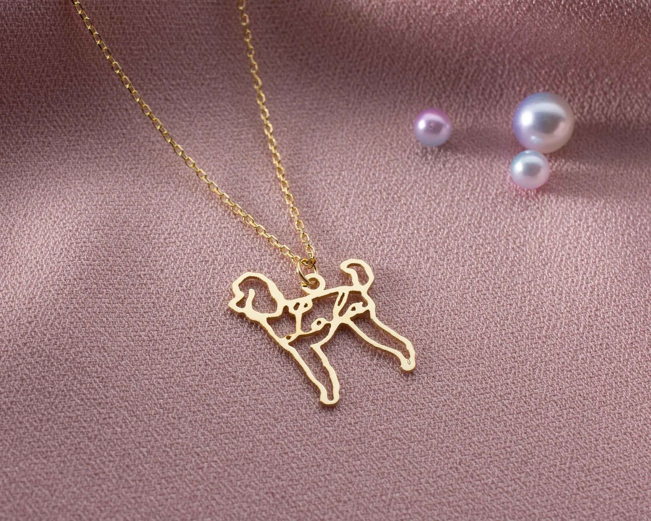 Custom Dog Name Necklace: Sterling Silver Pet Memorial Jewelry