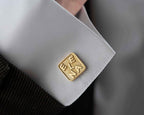 Personalized Sterling Silver Cufflinks – Engraved Name, Groom Gift