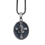 Sterling Silver Jesus Christ Necklace: Religious Christian Pendant
