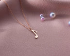 Sterling Silver Music Note Necklace: Musician Gift, 18 Inch Chain
