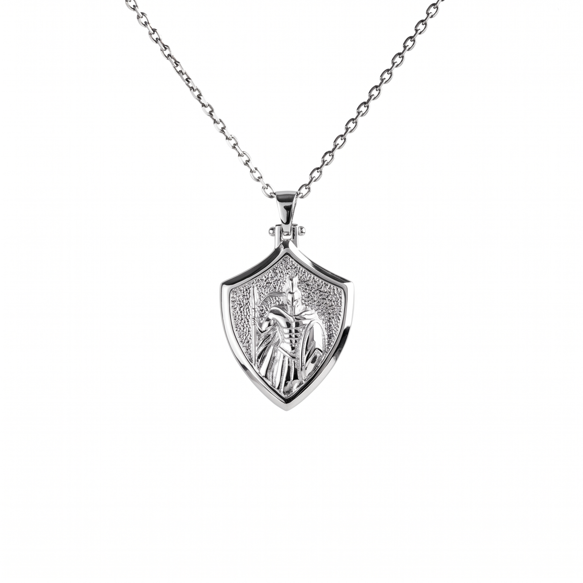 Spartan Warrior Shield Necklace  Necklace  Charmora Jewelry