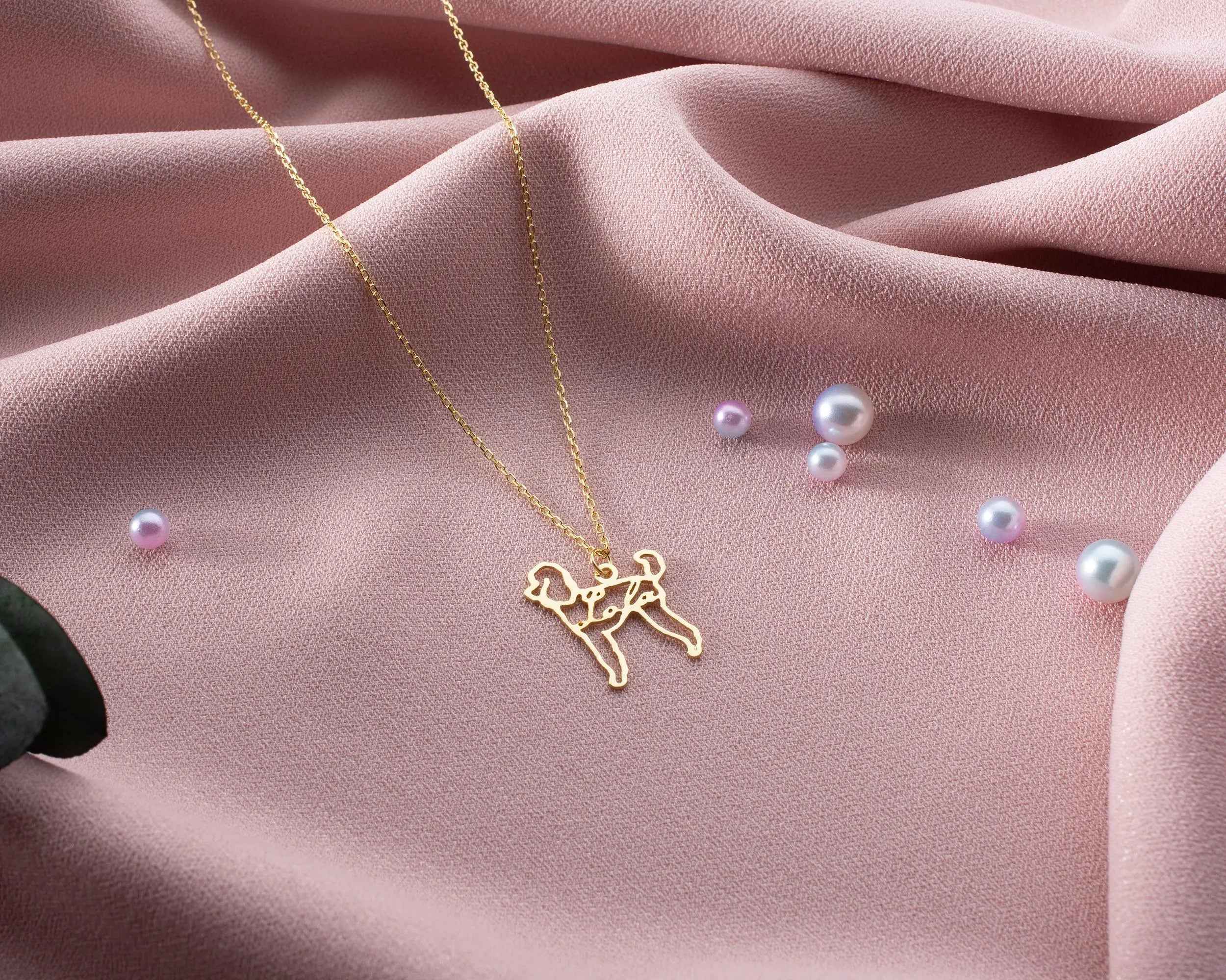 Custom Dog Name Necklace: Sterling Silver Pet Memorial Jewelry
