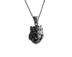 Sterling Silver Lion Head Necklace: Leo Zodiac Pendant, King of the Jungle   Charmora Jewelry