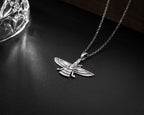 Sterling Silver Ahura Mazda Necklace: Zoroastrian Faravahar Pendant