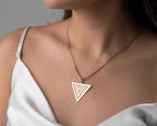 Sterling Silver Transgender Symbol Necklace: LGBT Pride Jewelry
