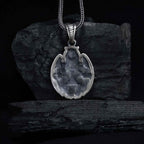 Sterling Silver Owl Pendant Necklace: All-Seeing Eye Illuminati Symbol