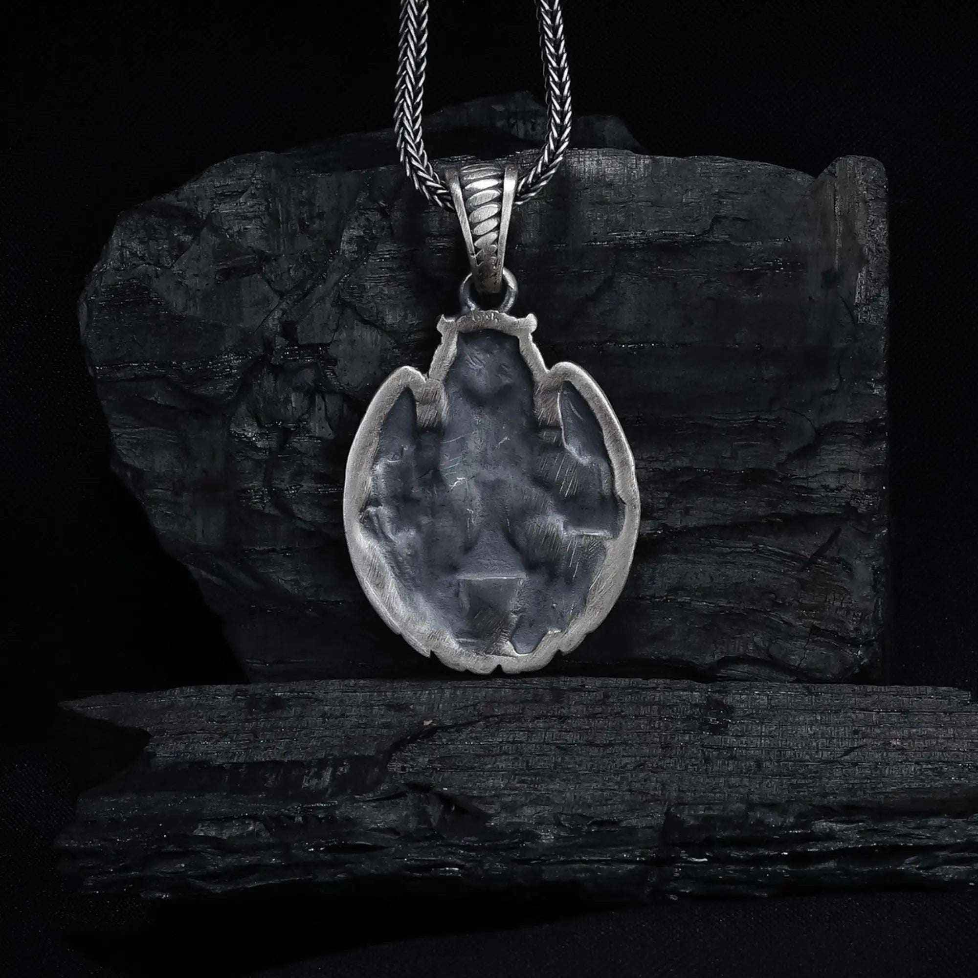 Sterling Silver Owl Pendant Necklace: All-Seeing Eye Illuminati Symbol