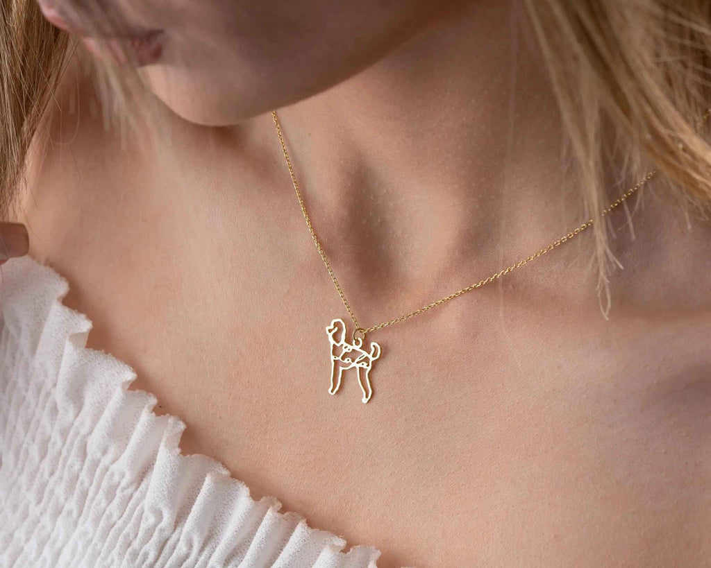 Custom Dog Name Necklace: Sterling Silver Pet Memorial Jewelry