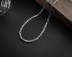 Sterling Silver King Chain Necklace for Men: Handmade Statement Jewelry