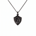 Spartan Warrior Shield Necklace  Necklace  Charmora Jewelry