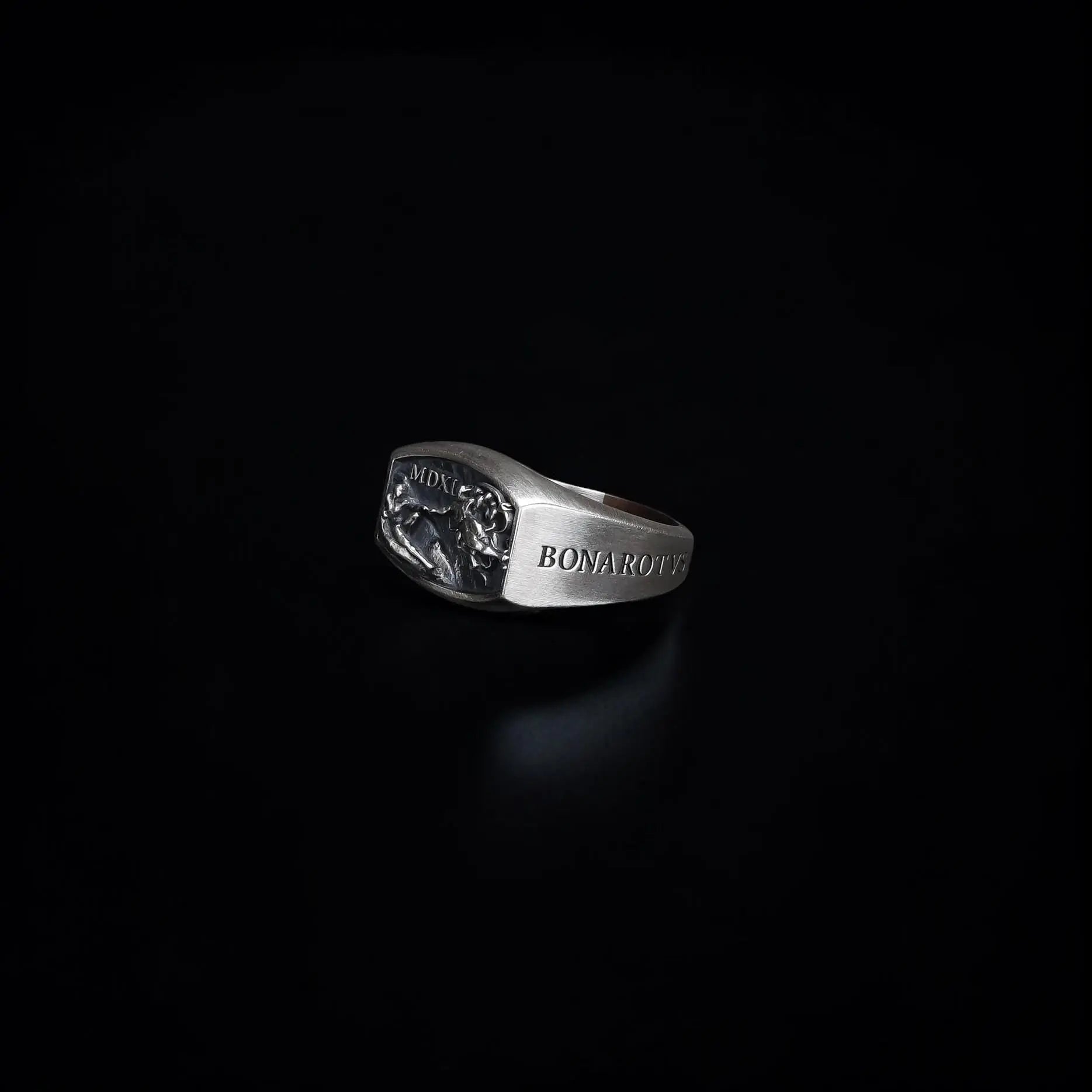 Sterling Silver Michelangelo Ring: Renaissance Art, Hand of God   Charmora Jewelry