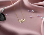 Gold 999 Angel Number Necklace: Sterling Silver Numerology Jewelry