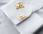 Personalized Sterling Silver Cufflinks: Wedding, Groomsmen Gift   Charmora Jewelry
