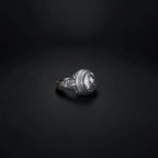 Sterling Silver Spartan Ring: Leonidas Warrior Shield Design   Charmora Jewelry