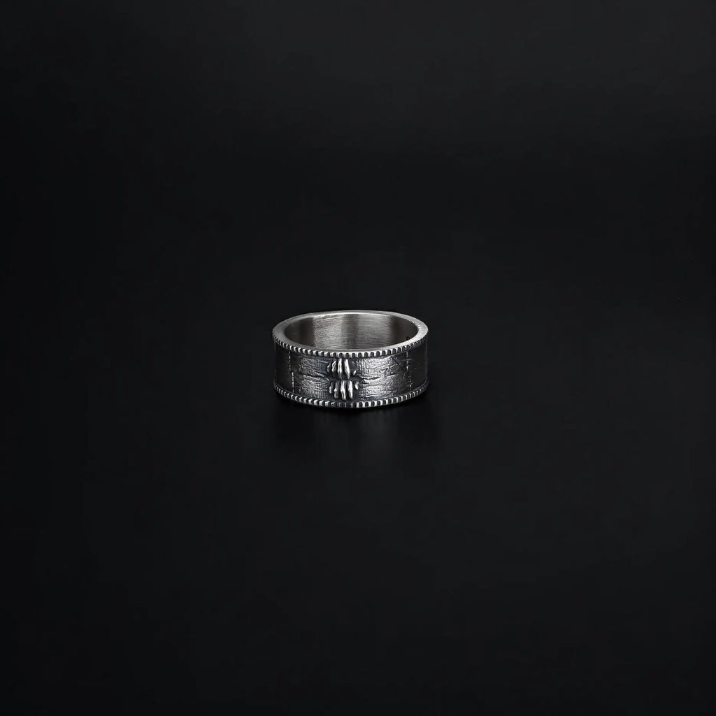 Mens Ring Gift, Gothic Jewelry, Trendy Band, Stylish Statement Piece, Unique Design   Charmora Jewelry