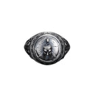 Sterling Silver Spartan Ring: Leonidas Warrior Shield Design   Charmora Jewelry