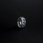 Handmade Oxidized Sterling Silver Skull Ring: Gothic Jewelry Gift   Charmora Jewelry