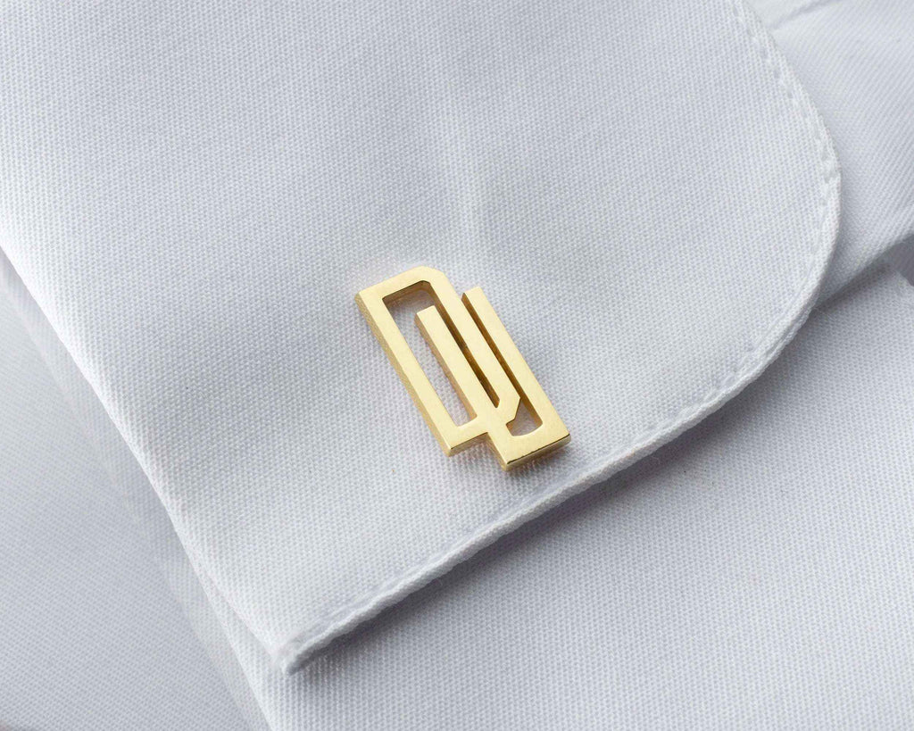 Sterling Silver Initials Cufflinks, Personalized Wedding Gift