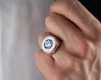Sterling Silver American Coat of Arms Ring: Patriotic Bird Jewelry   Charmora Jewelry