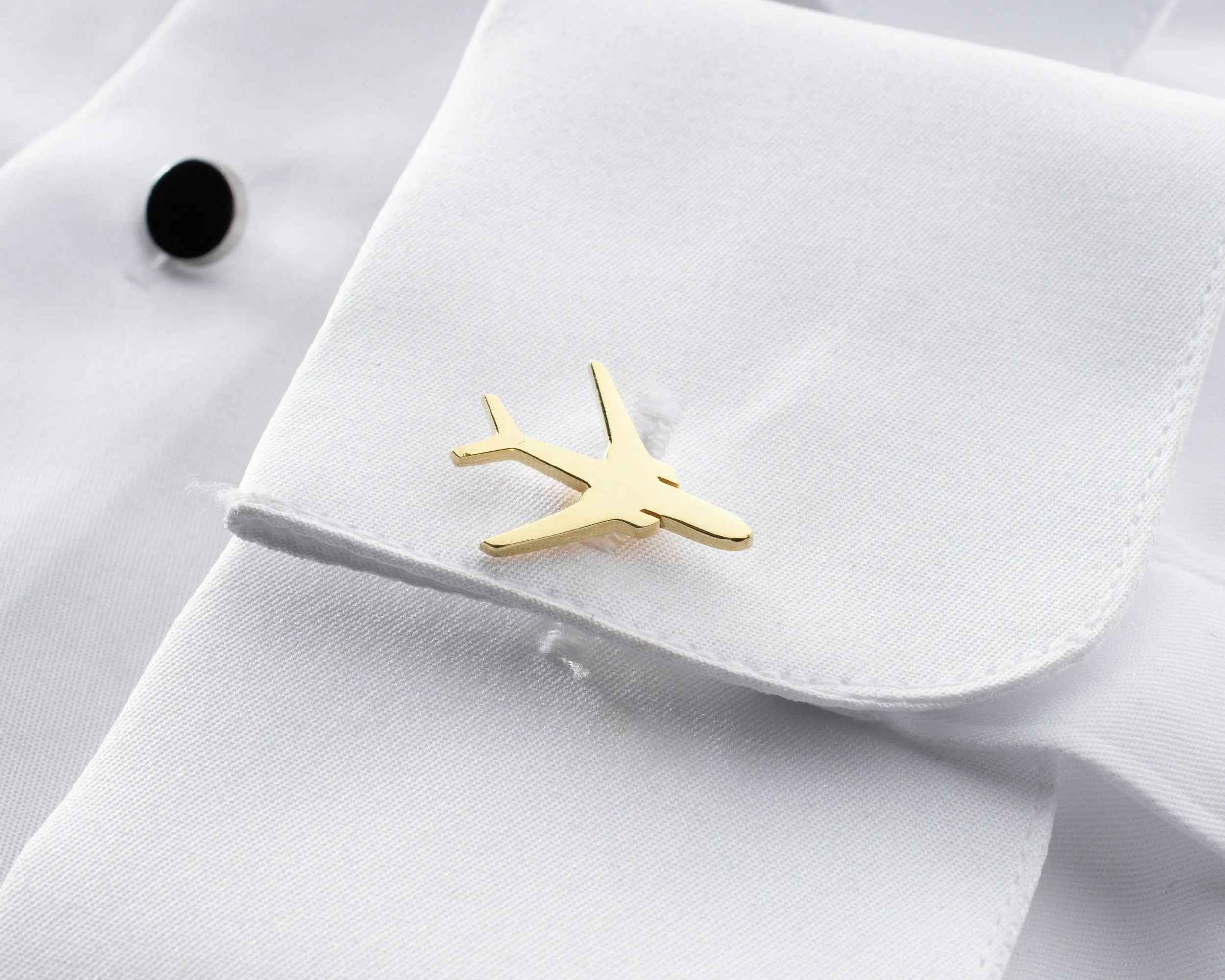 Sterling Silver Airplane Cufflinks, Groom Wedding Gift