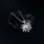 Sterling Silver Wolf Pendant Necklace | Viking Howling Wolf Men Jewelry   Charmora Jewelry
