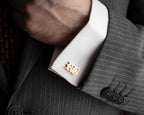 Personalized Sterling Silver Initial Cufflinks: Wedding Groomsmen Gift   Charmora Jewelry