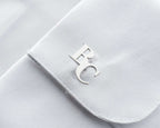Personalized Sterling Silver Cufflinks, Groom Wedding Gift   Charmora Jewelry