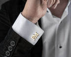 Personalized Sterling Silver Cufflinks: Wedding, Groomsmen Gift   Charmora Jewelry