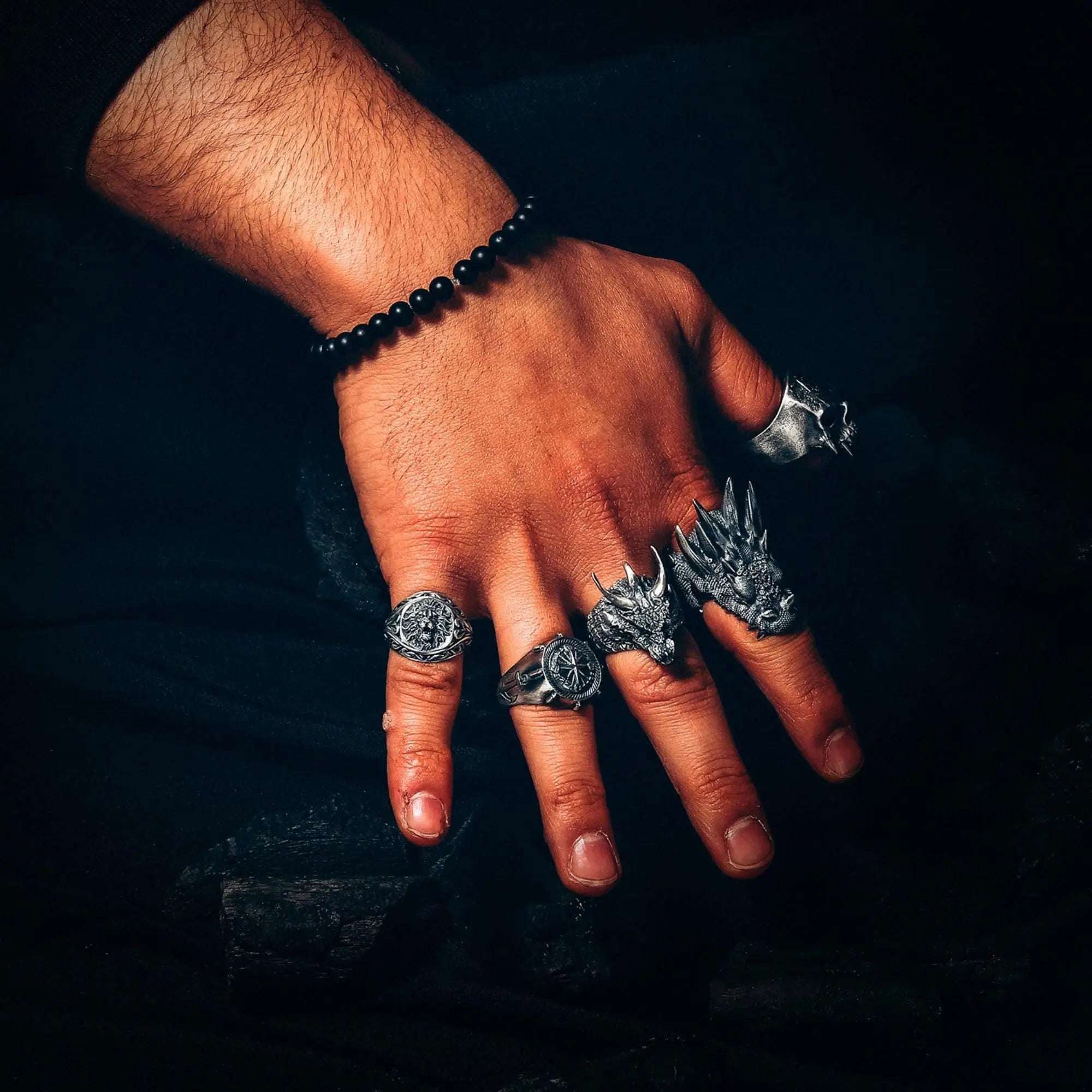 Sterling Silver Star Wars Ring: Jedi Order Symbol, Galactic Jewelry   Charmora Jewelry