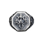 Octopus Men's Silver Ring, Lovecraft Cthulhu Statement Ring, Nautical Jewelry, Mythical Creature Gift