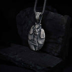 Sterling Silver Owl Pendant Necklace: All-Seeing Eye Illuminati Symbol