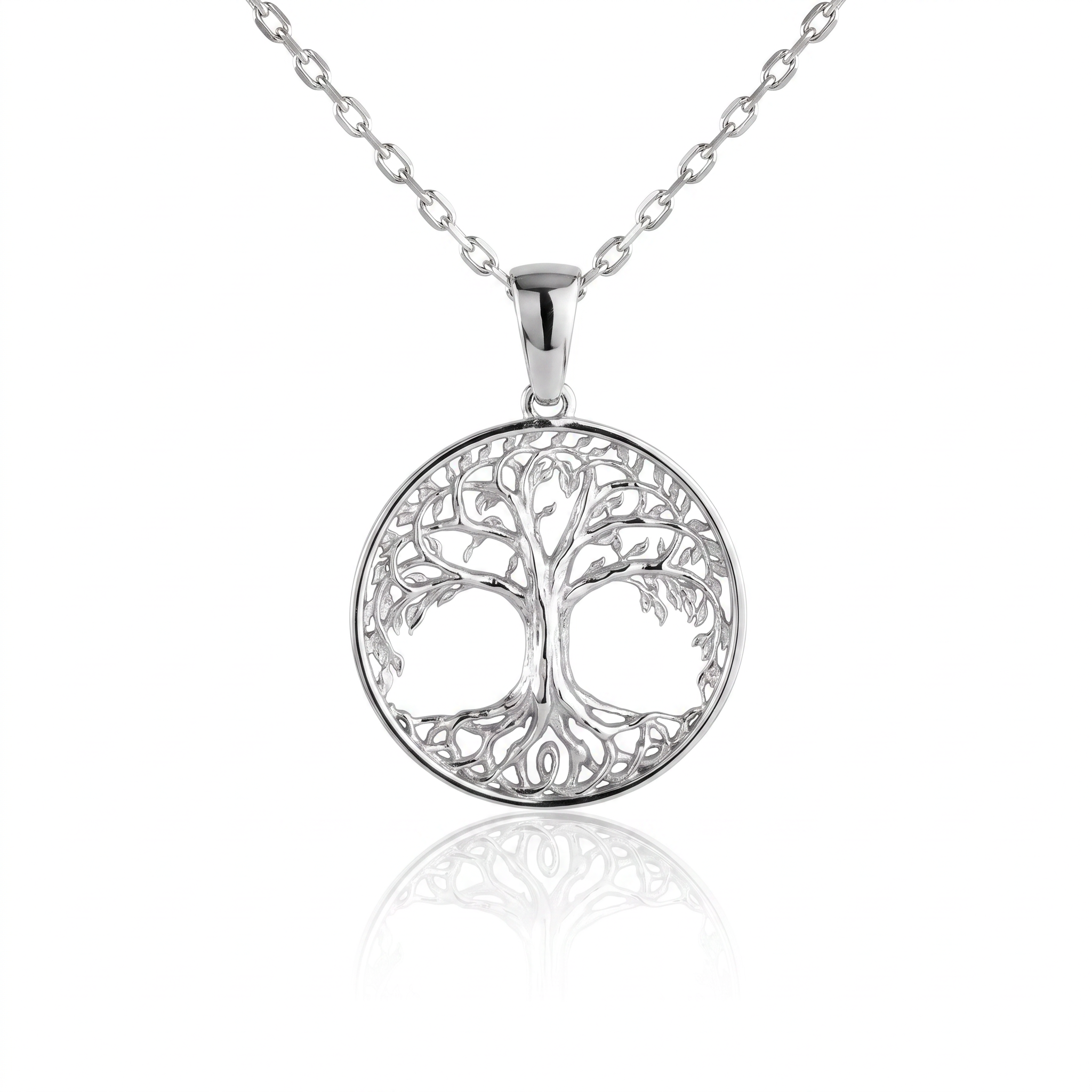 Yggdrasil Tree of Life Relief Necklace  Necklace  Charmora Jewelry