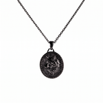 Wolf Guardian Medallion Necklace  Necklace  Charmora Jewelry