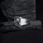 Oxidized Sterling Silver Bear Ring - Animal Lover Jewelry   Charmora Jewelry