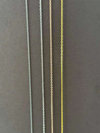 Sterling Silver Chain: Oxidized, Polished, Gold, Rose Gold   Charmora Jewelry
