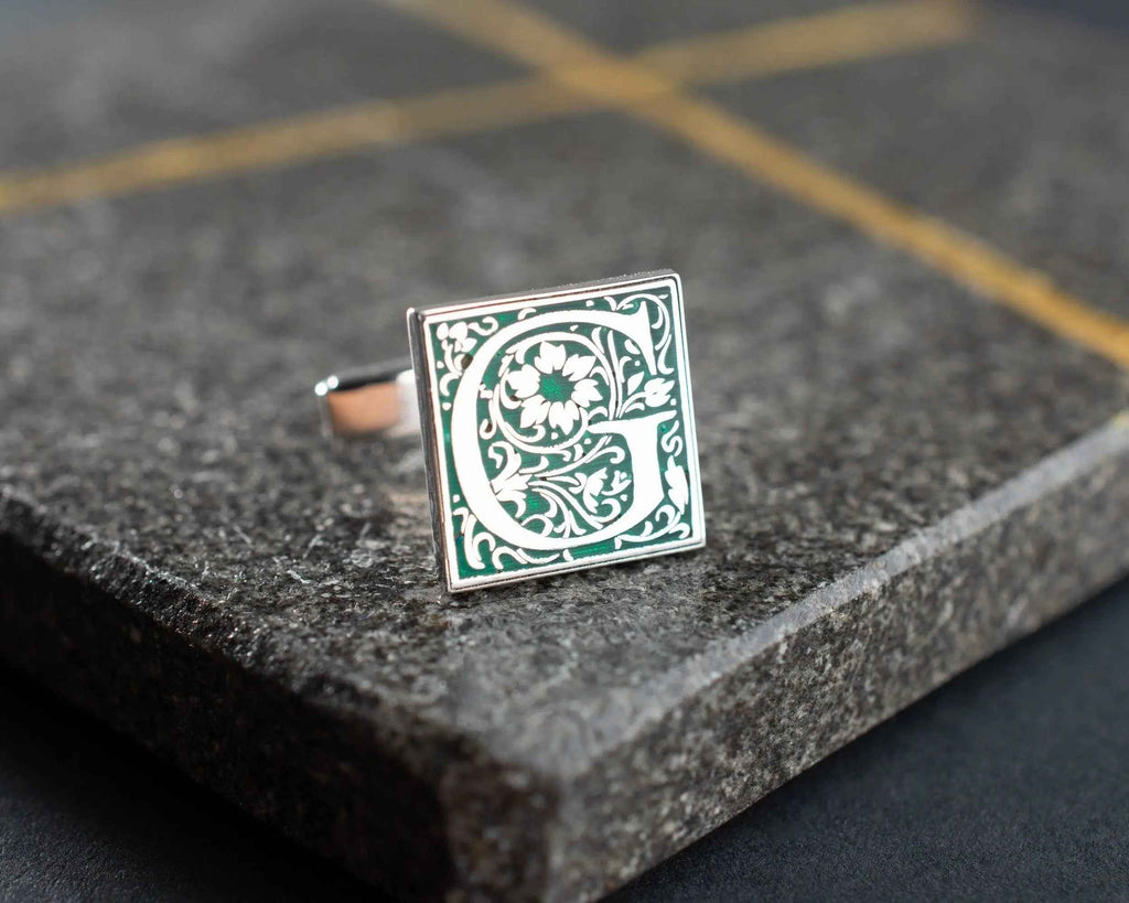 Personalized Football Cufflinks: Engraved Sterling Silver Soccer Gift