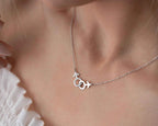 Sterling Silver Gay Pride Necklace: LGBT Jewelry Gift