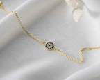Sterling Silver Blue Evil Eye Bracelet, Spiritual Protection Jewelry