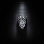 Oxidized Sterling Silver Dragon Ring: Gothic Mens Jewelry