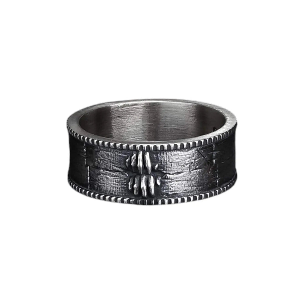 Mens Ring Gift, Gothic Jewelry, Trendy Band, Stylish Statement Piece, Unique Design   Charmora Jewelry