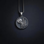 Sterling Silver Howling Wolf Necklace: Handmade Animal Pendant Men   Charmora Jewelry