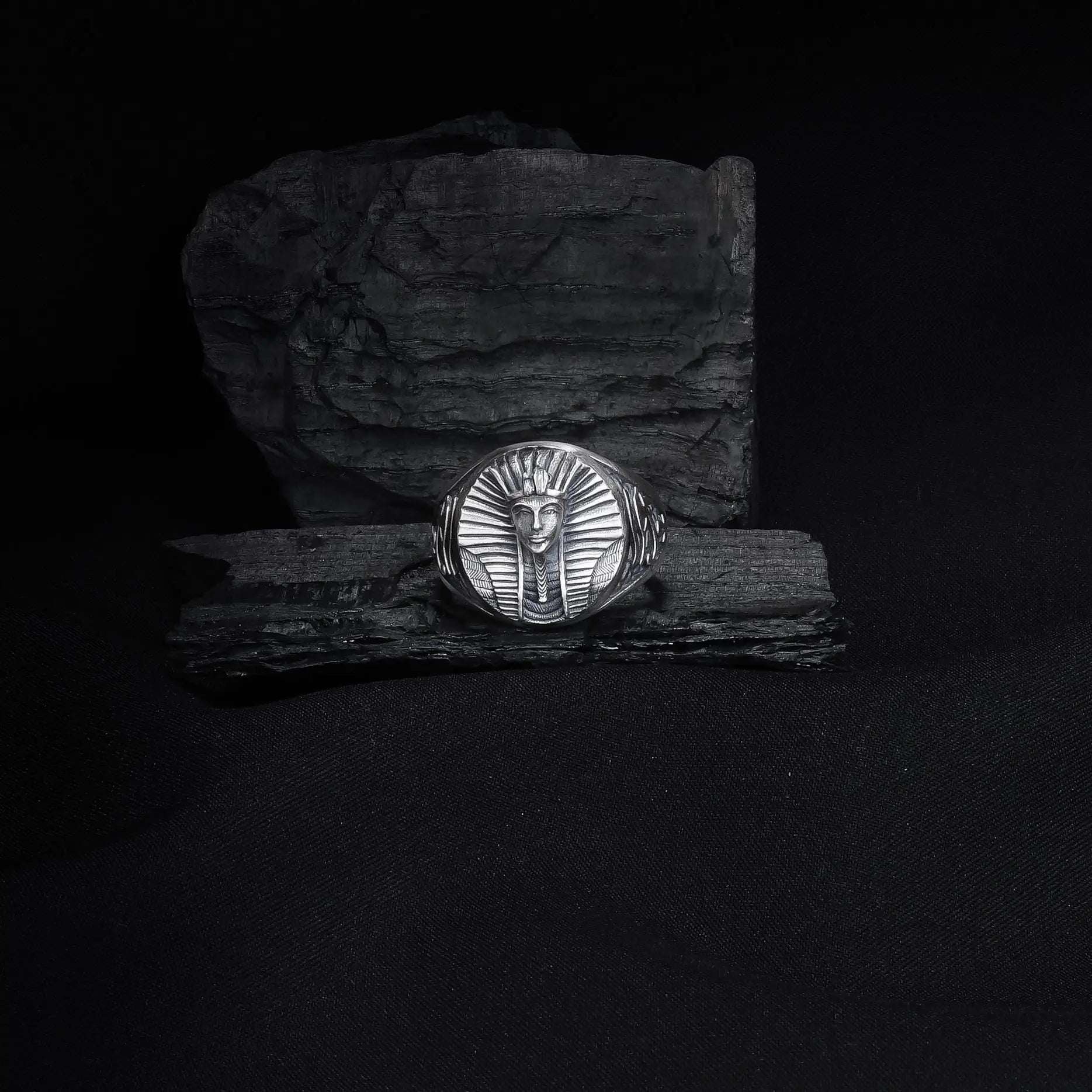 Sterling Silver Eye of Horus Ring: Ancient Egyptian Pharaoh Jewelry   Charmora Jewelry