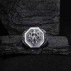 Octopus Men's Silver Ring, Lovecraft Cthulhu Statement Ring, Nautical Jewelry, Mythical Creature Gift