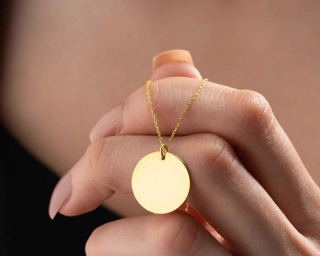Dainty 18K Gold Over Sterling Silver Necklace: Elegant Women's Jewelry