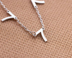 Personalized Sterling Silver Number Necklace - Angel Number Pendant