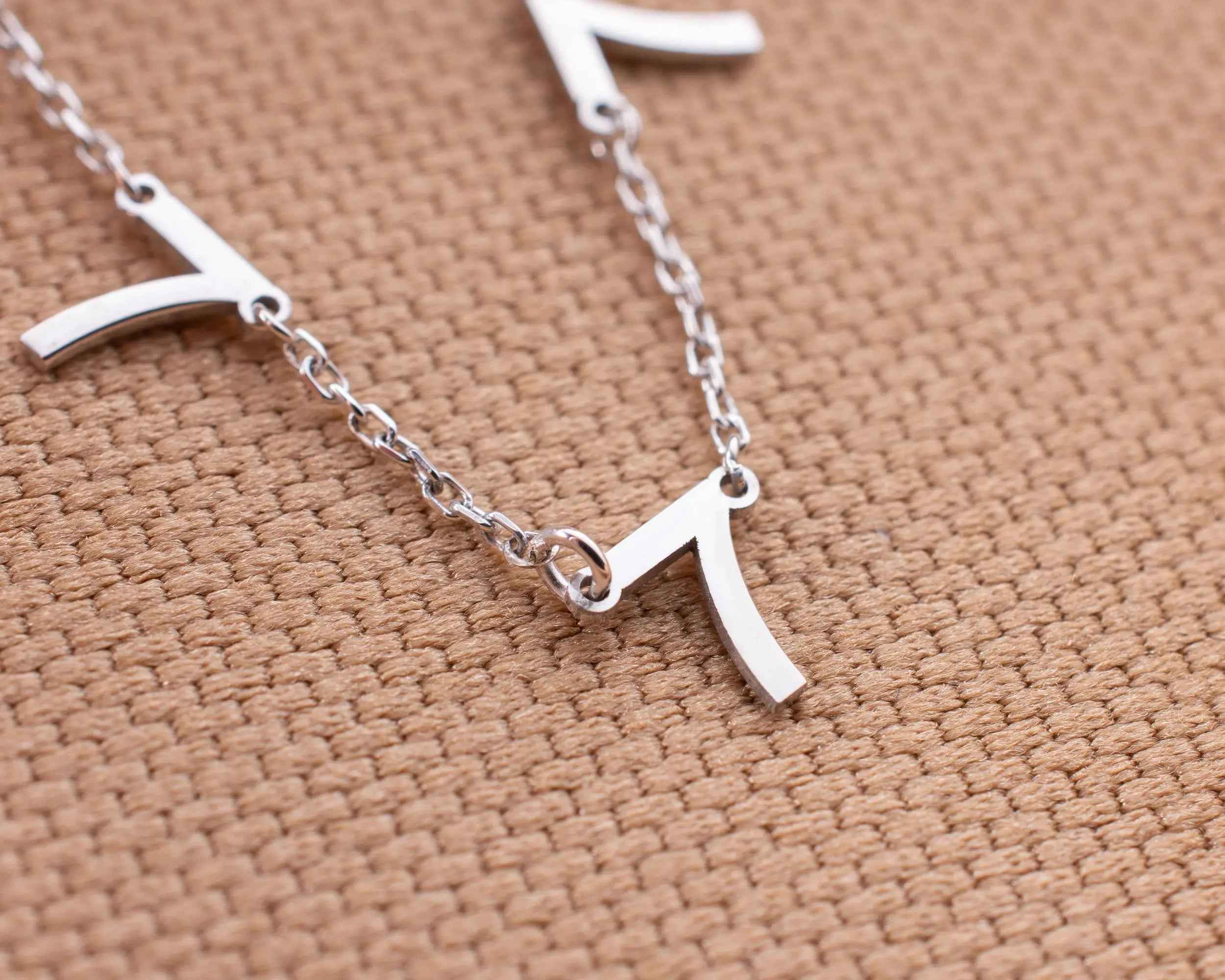 Personalized Sterling Silver Number Necklace - Angel Number Pendant