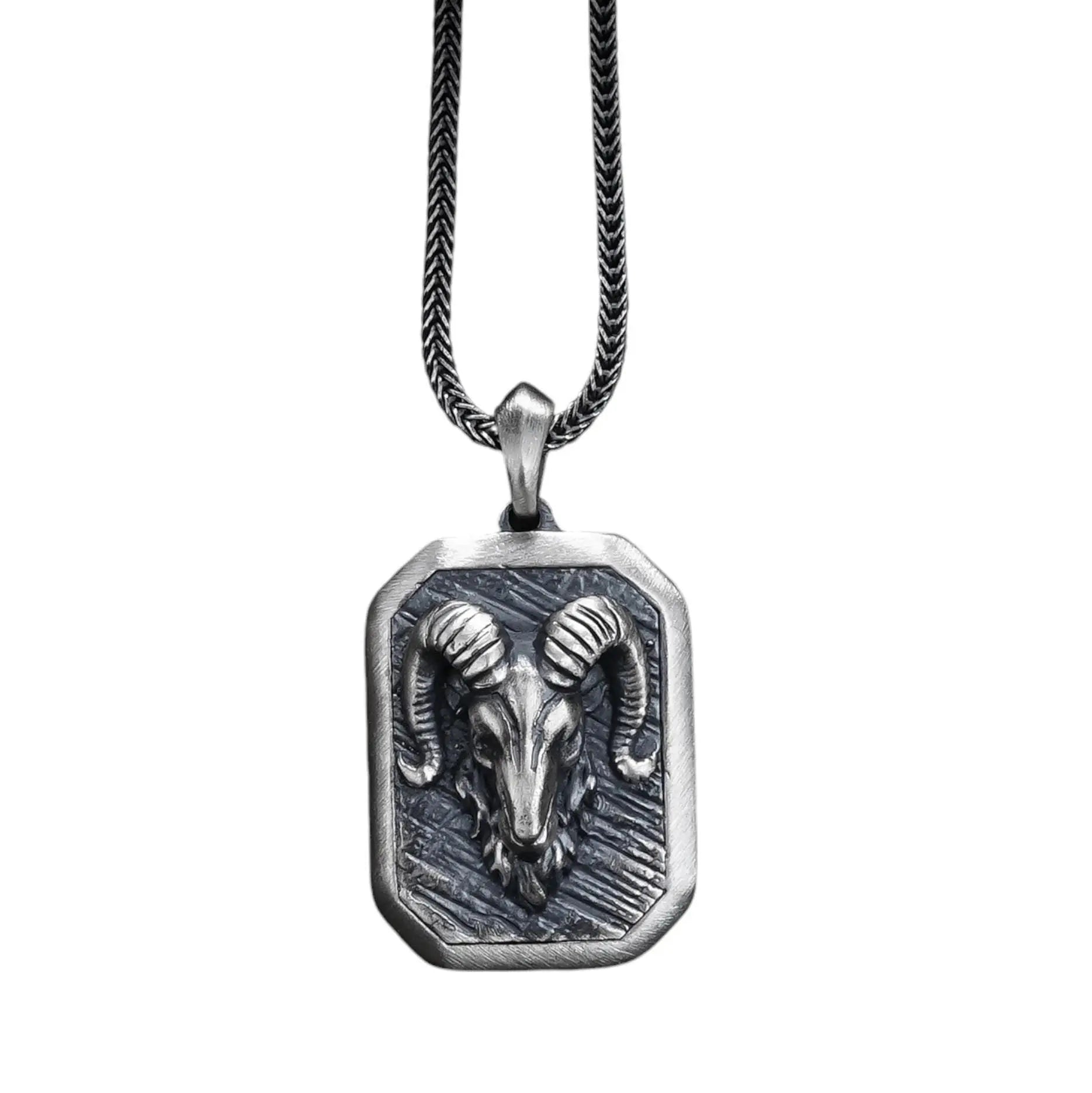 Collier Bélier en argent sterling : Pendentif Zodiaque Bélier, Cadeau d'anniversaire