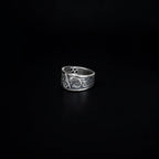 Sterling Silver Masonic Ring: Freemason Symbol Jewelry Gift   Charmora Jewelry